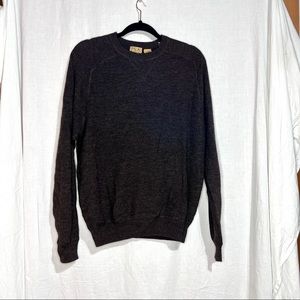 Jos. A. Bank Merino Wool Crew Neck Pullover Ribbed Knit Sweater Size Medium